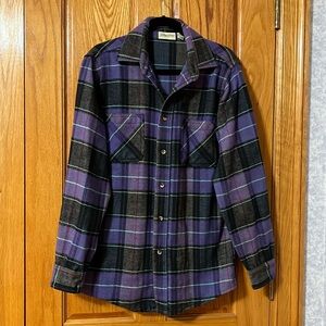 Vintage Flannel Shirt Jacket